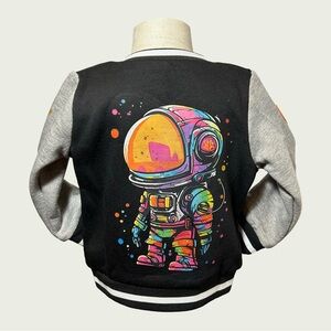 Colorful Astronaut Graphic Jacket